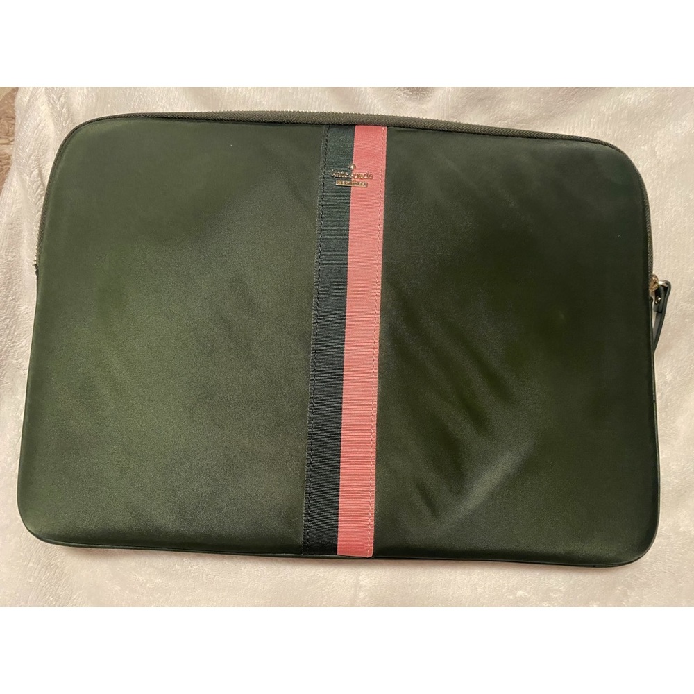 Kate Spade Green and Pink Laptop Case